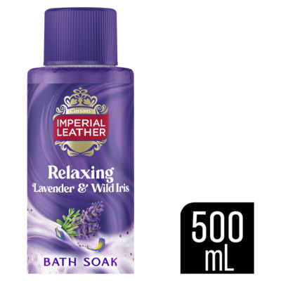 Imperial Leather relaxing lavender and wild iris bath soak 500ml, UK version