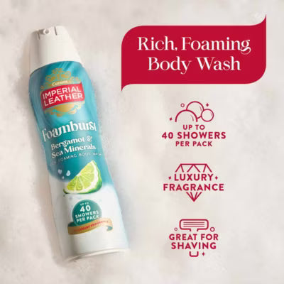 Imperial Leather Bergamot & Sea Minerals Foamburst Body Wash 200ml, UK version