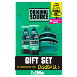 Original Source Oddballs gift set with shower gels and hat, UK version