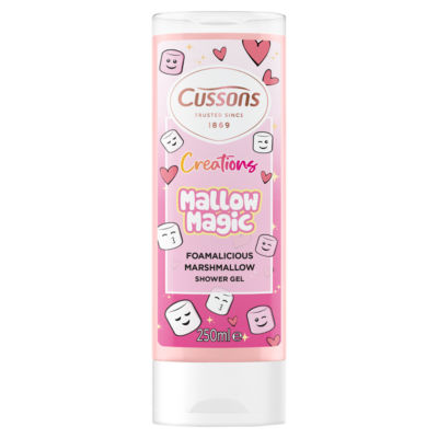 Cussons Mallow Magic shower gel 250ml, imported from the UK