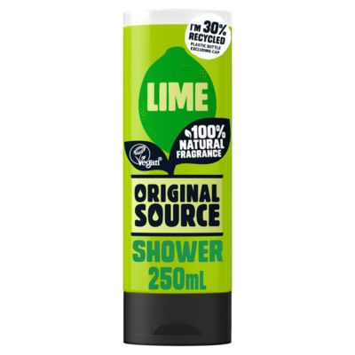 Original Source Zingy Lime shower gel 250ml, imported from the UK