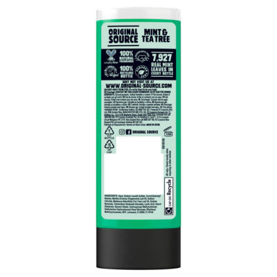 Original Source mint tea tree shower gel 250ml, imported from the UK
