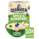 ASDA Quaker Oat So Simple Apple Blueberry Porridge Sachets 10 x 36g- Buy online at McGrocer