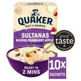 ASDA Quaker Oat So Simple Sultanas & Raisins Porridge Sachets 10x38.5g- Buy online at McGrocer