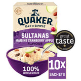 ASDA Quaker Oat So Simple Sultanas & Raisins Porridge Sachets 10x38.5g- Buy online at McGrocer