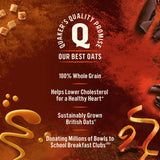 Quaker Caramel Fudge Porridge Pot 58g, imported from the UK