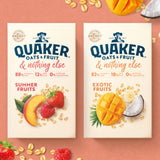Quaker porridge sachets Exotic Fruits 264g, imported from the UK