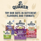 Quaker Banana & Strawberry Porridge Pot 58g, imported from the UK