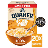 ASDA Quaker Oat So Simple Golden Syrup Porridge Sachets 20x36g- Buy online at McGrocer