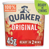 Quaker Oat So Simple original porridge pot 45g, imported from the UK