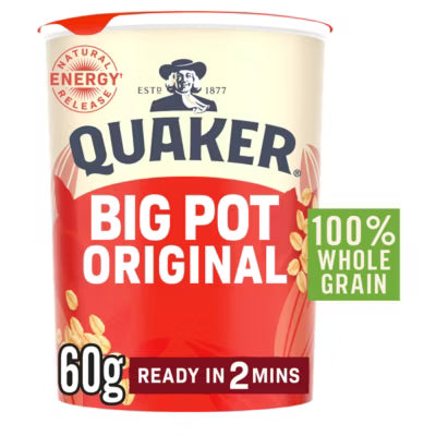 Quaker Oat So Simple Original Porridge Pot 60g (British brand)