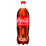 Coca-Cola Classic sparkling soft drink 1.25L, UK version