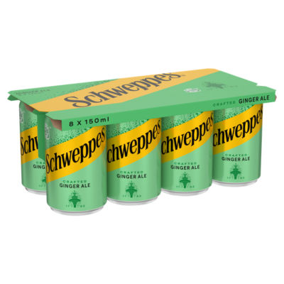 Schweppes ginger ale sparkling soft drink 150ml (British brand)