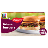 Birds Eye classic beef burgers with onion 227g - British product