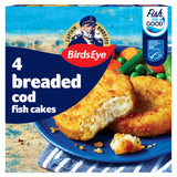 Birds Eye breaded cod fish cakes 198g - British product