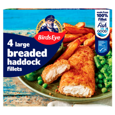 Birds Eye Breaded Haddock Fillets 440g - British product