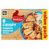 Filetes de pechuga de pollo rebozados en tempura crujiente Birds Eye 510 g