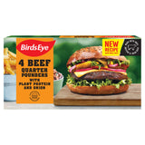 Birds Eye Beef Quarter Pounder Burgers with Plant Protein and Onion 454g