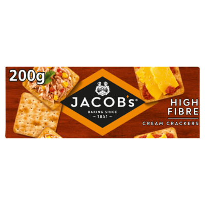 Jacob's high fibre cream crackers 200g, UK version