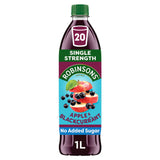 ASDA Robinsons Apple & Blackcurrant No Added Sugar Squash 1L- Buy online at McGrocer