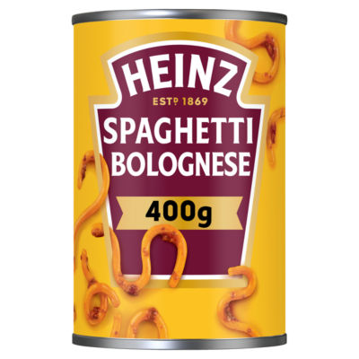 Heinz Spaghetti Bolognese 400g can, UK version
