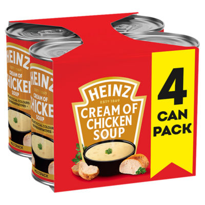 ASDA Heinz Cream of Chicken Soup Multipack 4x400g- Buy online at McGrocer