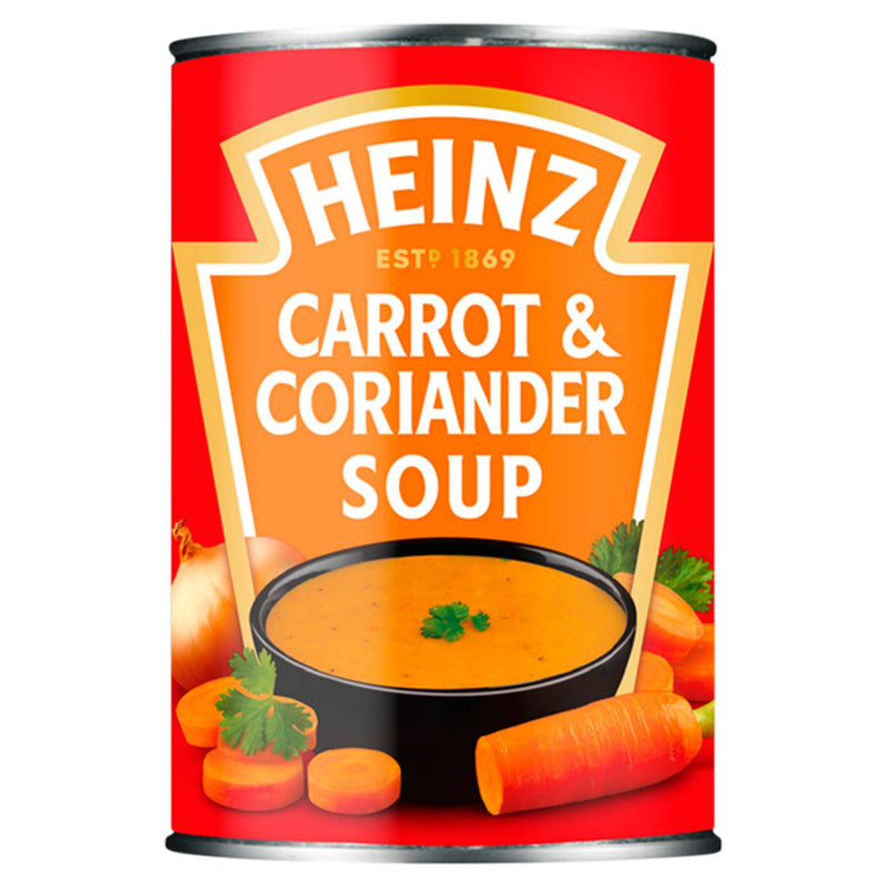 Heinz carrot and coriander soup 400g, UK version
