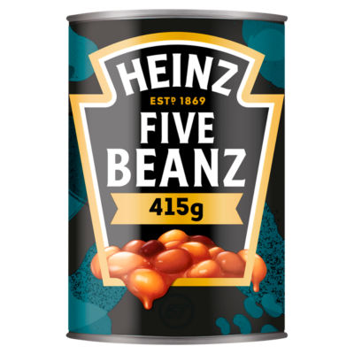 Heinz Five Beanz baked beans tomato sauce 415g, UK version