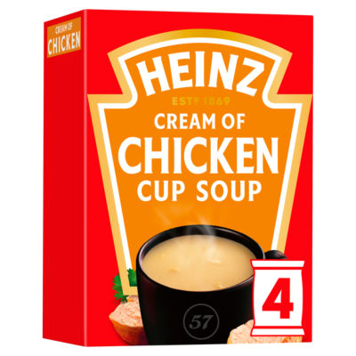 ASDA Heinz Cream of Chicken Cup Soup 4x17g- Buy online at McGrocer