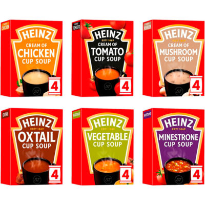 Heinz Minestrone Cup Soup Sachets 4 x 18g, UK version