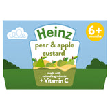 ASDA Heinz By Nature Pear and Apple Custard 6+ Months Baby Food 4 x 100g- Buy online at McGrocer