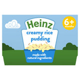 Heinz creamy rice pudding pots 6+ months 4 x 100g, UK version