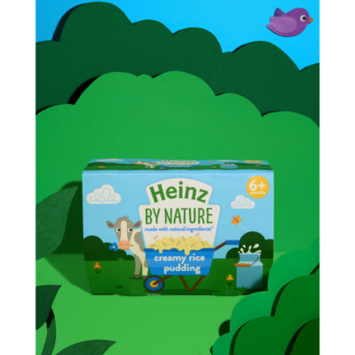 Heinz creamy rice pudding pots 6+ months 4 x 100g, UK version