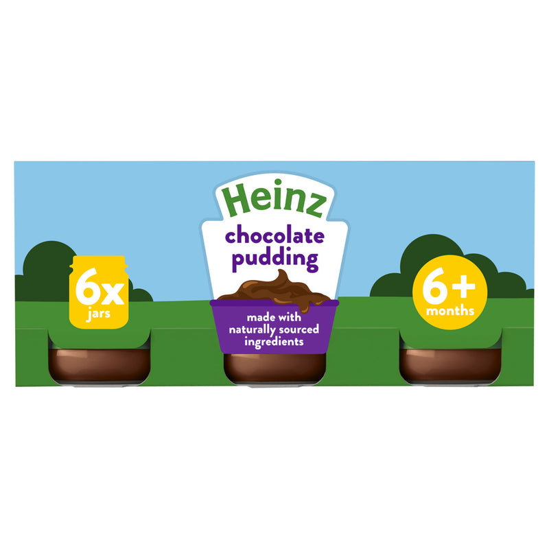 Heinz chocolate pudding for babies 6+ months 6 x 120g, UK version