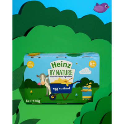 Heinz baby egg custard with rice 6x120g (British brand)