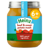 ASDA Heinz By Nature Beef & Sweet Potato Mash Baby Food Jar 6+ Months 120g- Buy online at McGrocer