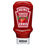 Heinz tomato ketchup zero added sugar and salt 400ml, UK version