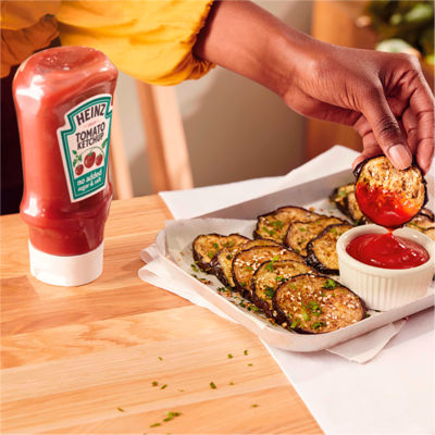 Heinz tomato ketchup zero added sugar and salt 400ml, UK version