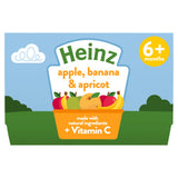 ASDA Heinz By Nature Apple, Banana & Apricot Baby Food Pots 6+ Months 4 x 100g- Buy online at McGrocer
