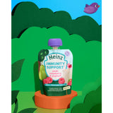 Heinz pear, raspberry & yogurt baby food pouch 85g, UK version