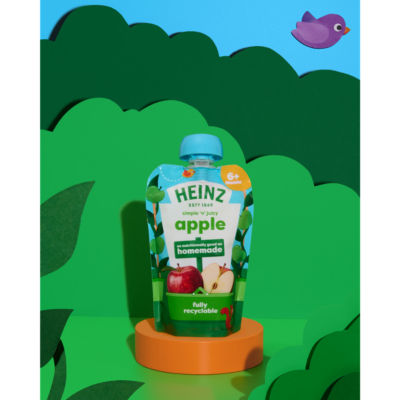 Heinz apple baby food for 6+ months 100g, UK version