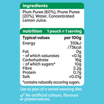 Heinz Prune Puree 6+ Months 100g, UK version