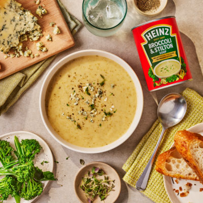 Heinz Creamy Broccoli and Stilton Soup Tin 400g, UK version