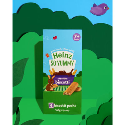 Heinz Chocolate Biscotti baby food snacks 160g, UK version