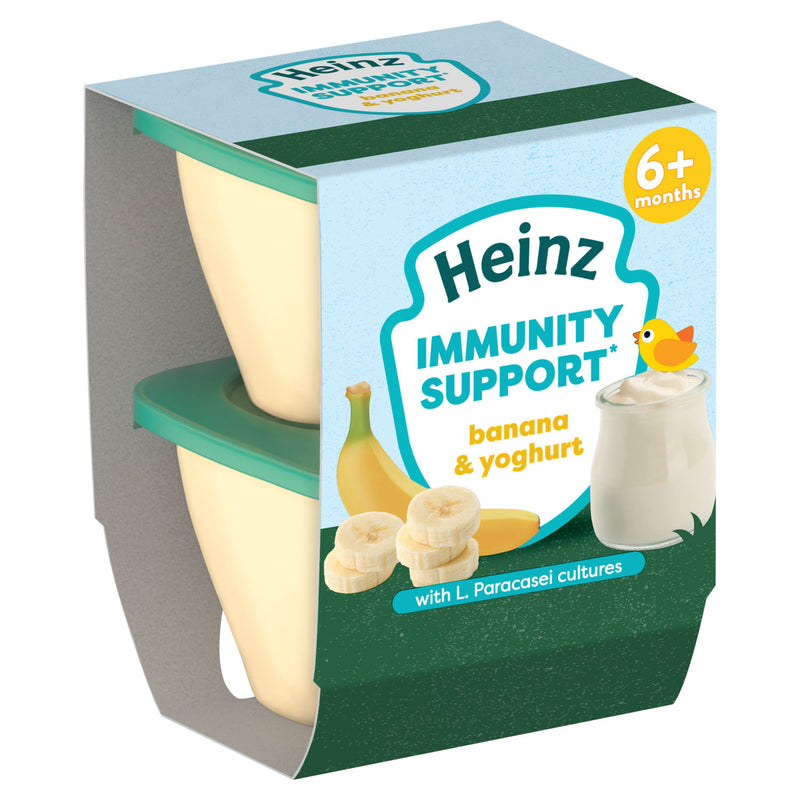 Heinz banana and yoghurt baby food pots 2 x 100g, UK version