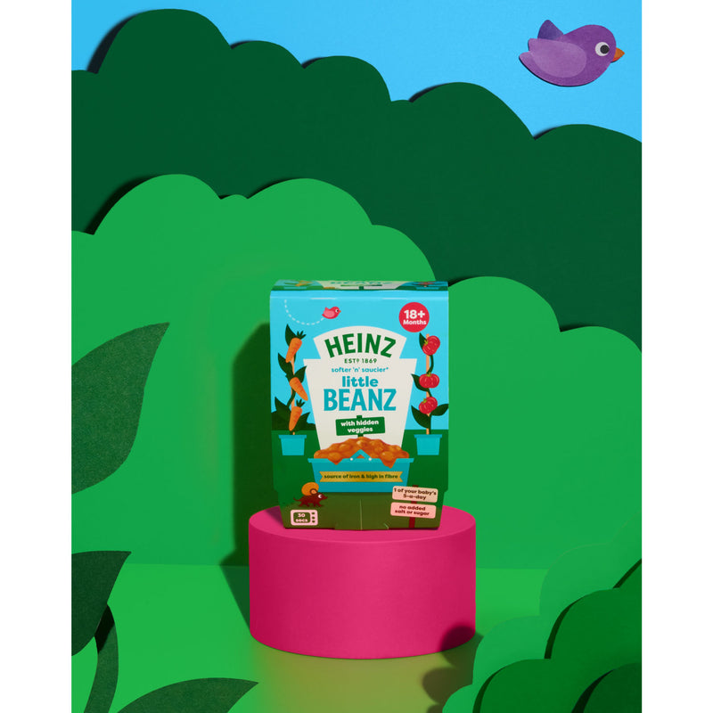Heinz Little Beans baby food with hidden veggies 200g, imported from the UK