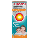 Nurofen children's ibuprofen suspension Orange 100ml (British brand)