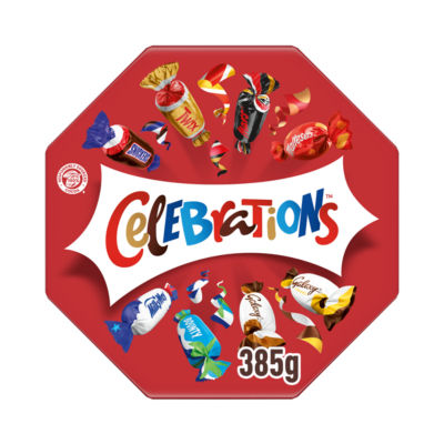 Celebrations milk chocolate gift box 385g, UK version