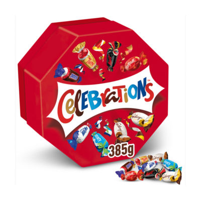 Celebrations milk chocolate gift box 385g, UK version