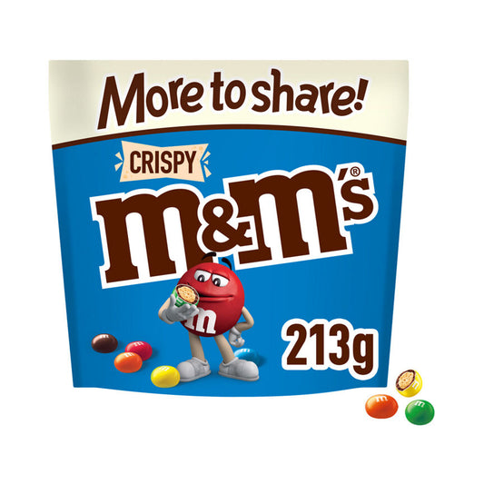 M&M's Crispy Chocolate More to Share Pouch Bag 213g GOODS ASDA   
